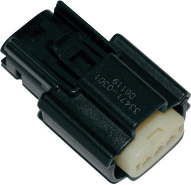 Namz Custom Cycle #NM-33471-0301 - Molex 3-Pin Female Connector Hd72512-07bk Fl Models 07-Up