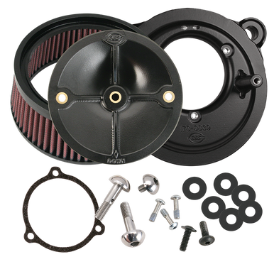 S&S Cycle 170-0263 S&S Cycle 2008 Touring Stealth Air Cleaner Kit w/o Cover