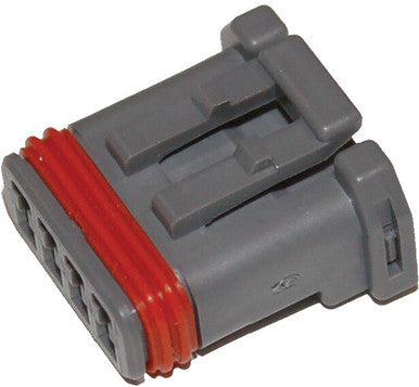 Namz Custom Cycle #NJ-4S52 - Mx-1900 4-Pin Grey Socket Housing Hd# 69201179