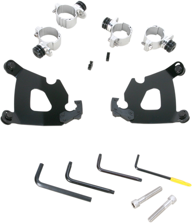 Memphis Shades #MEB1996  - Cafe Mounting Kit - Black - XL 48