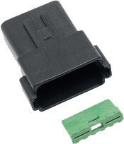 Namz Custom Cycle #DR-12B - 12-Wire Black Deutsch Rcptcl & Wdglck Hd# 72109-94bk