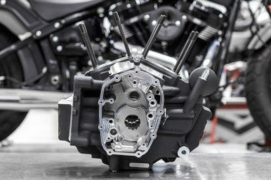 S&S Cycle #310-1341 - Crankcase, Assembly, 4-1/2" Bore, Stock Drive Bearing, Packaged, MB Code, WBlack, 2017-up M8 Touring