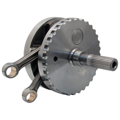S&S Cycle 320-0357 S&S Cycle 2007+ BT B-Style 4-3/8in Stroke Flywheel Assembly w/ Sprocket Shaft - 1035 TPW