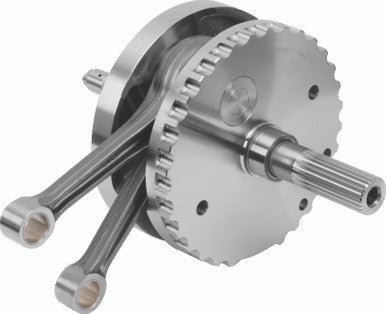S&S Cycle 320-0356 S&S Cycle 2007+ BT B-Style 4-3/8in Stroke Flywheel Assembly w/ Sprocket Shaft - Performance Pistons