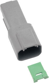 Namz Custom Cycle #DR-2G - 2-Wire Grey Deutsch Rcptcl & Wdglck Hd# 72122-94gy