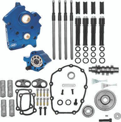 S&S Cycle 310-1014A S&S Cycle 2017+ M8 Models Gear Drive 475G Cam Chest Kit w/ Black Pushrod Tubes - Oil Cooled