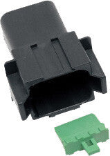 Namz Custom Cycle #DR-8B - 8-Wire Black Deutsch Rcptcl & Wdglck Hd# 72108-94bk