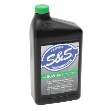 S&S Cycle #3604-0007 - Oil, Gear, S&S Cycle, Synthetic, 80W140, Quart