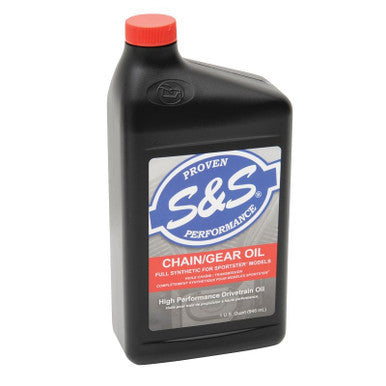 S&S Cycle #3604-0008 - Oil, Gear/Chain, S&S Cycle, Synthetic, Quart