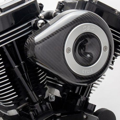 S&S Cycle 170-0498B S&S Cycle 2017+ M8 Models Stealth Air Cleaner Kit w/ Carbon Fiber Cover