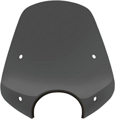 Memphis Shades #MEP55110  - Pop Top Windshield - 7" Headlight Cut Out - Dark Black Smoke