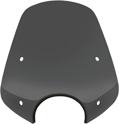 Memphis Shades #MEP55110  - Pop Top Windshield - 7" Headlight Cut Out - Dark Black Smoke