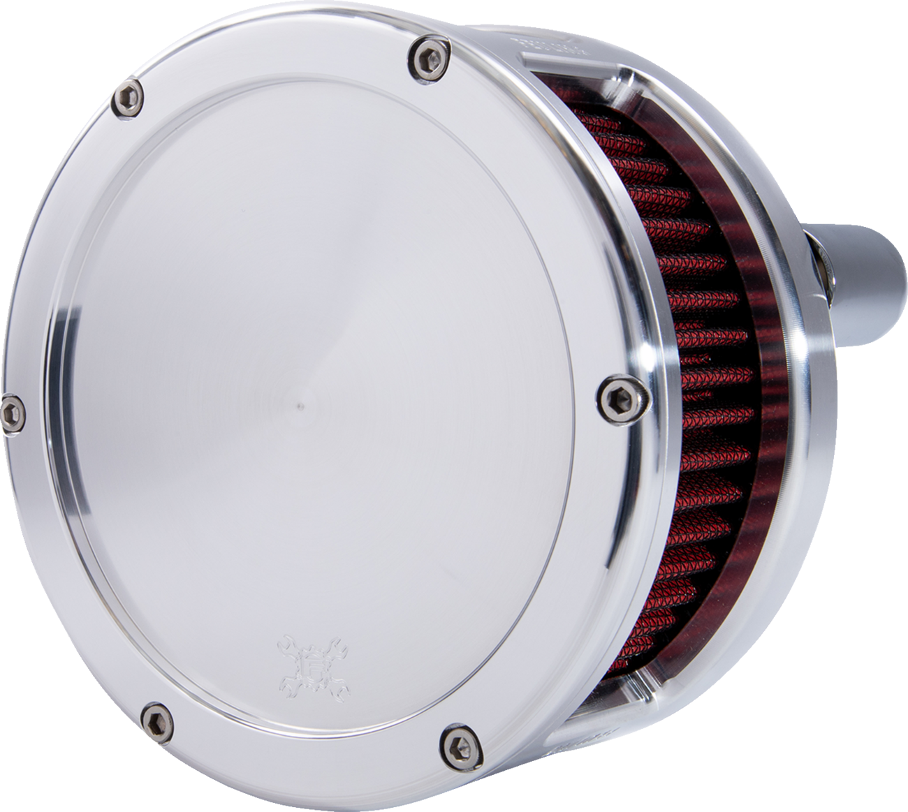 Air Cleaner - BA Series - Raw - Solid Cover - Red - M8
