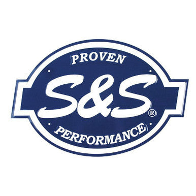 S&S Cycle #510-0192 - Sign, S&S Cycle, 16.5" x 11", Embossed, Aluminum, Die Cut