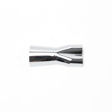 S&S Cycle #551-0379 - Heat Shield, Collector, 2 into 1, Sidewinder, Chrome, Touring
