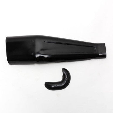 S&S Cycle #551-0671 - Heat Shield, Rear, 2 into 2, Hooligan, Fiberglass, 1991-2007 xl