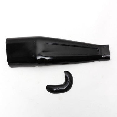 S&S Cycle #551-0671 - Heat Shield, Rear, 2 into 2, Hooligan, Fiberglass, 1991-2007 xl