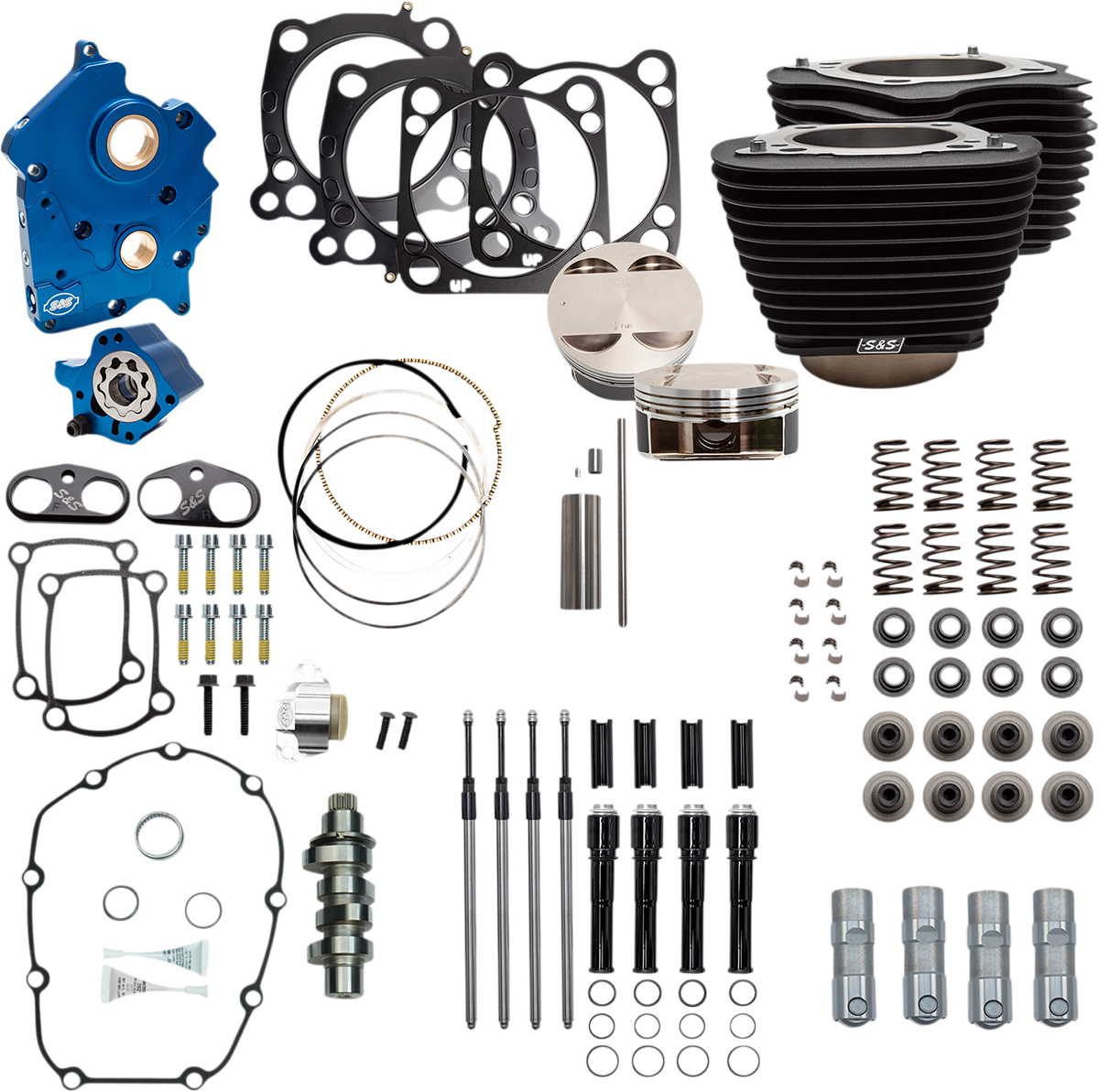 S&S Cycle 310-1057B - 124" Power Package Engine Performance Kit - Chain Drive