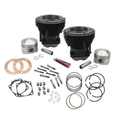 S&S Cycle 91-9101 S&S Cycle 66-84 BT 93in Standard Compression 3-5/8in Big Bore Cylinder & Piston Kit - Gloss Black