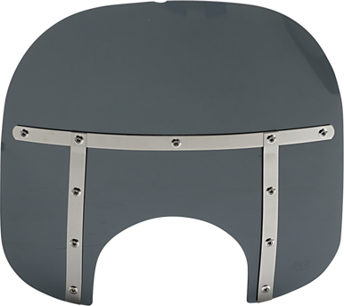 Memphis Shades #MEM35210  - Fats Windshield - 15" - Headlight - Dark Black Smoke