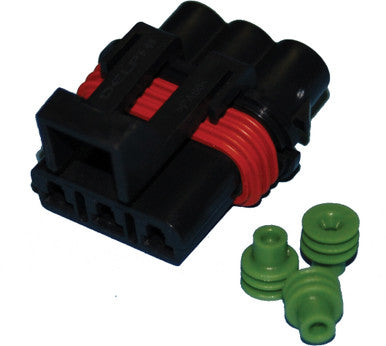 Namz Custom Cycle #NDP-38065 - Delphi-Packard Weatherpack 3-Wire Female Connector