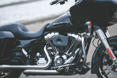 S&S Cycle 170-0597 S&S Cycle 08-16 Touring/16-17 Softail Models Stealth Air Cleaner Kit w/ Black Tribute Cover