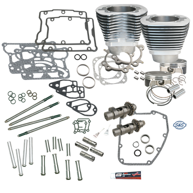 S&S Cycle 900-0355 S&S Cycle 2007+ BT 106in Big Bore Hot Set Up Kit w/o Cylinder Heads