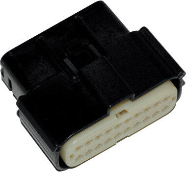 Namz Custom Cycle #NM-33472-2001 - Mlx 20-Pin Fem Connector Black 07-Up Hd# 72500-07bk