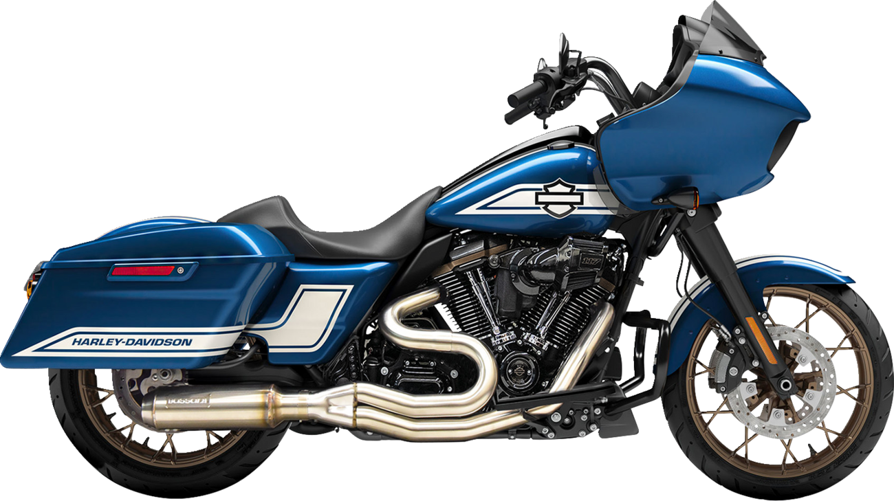 2-into-1 Mid-Length Super Bike Exhaust System - Stainless Steel
