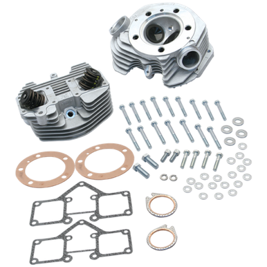 S&S Cycle 90-1488 S&S Cycle 79-84 BT Super Stock 3-5/8in Bore Band Style Dual Plug Cylinder Head Kit - Natural