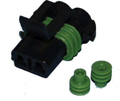 Namz Custom Cycle #NDP-38063 - Delphi-Packard Weatherpack 2-Wire Female Connector