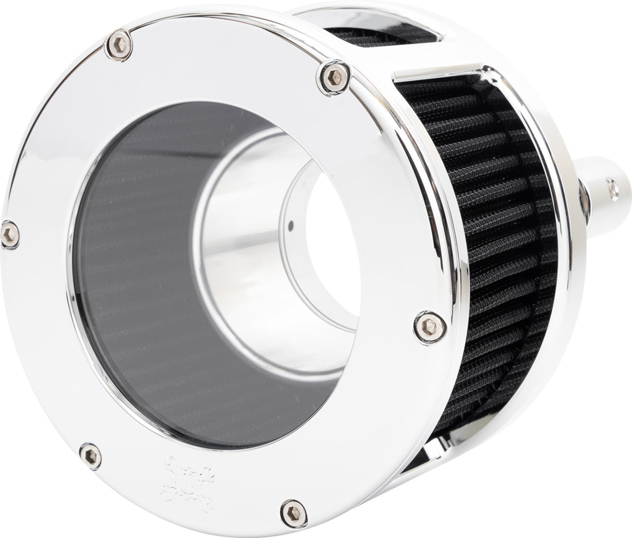Air Cleaner - BA Race Series - Chrome - Clear Cover - Black - M8