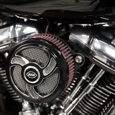 S&S Cycle 170-0393C S&S Cycle 2017+ M8 Models Stealth Air Cleaner Kit w/ Torker Cover