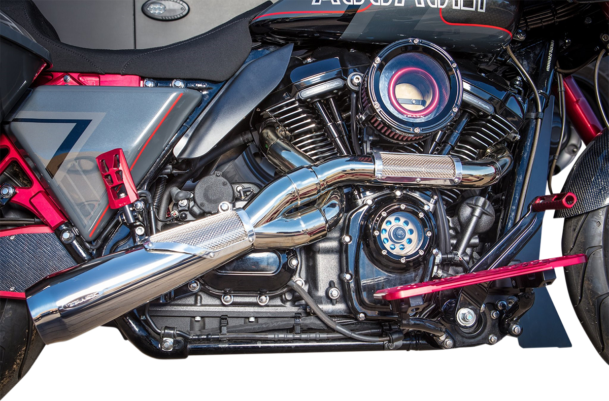 Trask TM-5110PO - 2-into-1 Big Sexy Exhaust System - Polished Stainless Steel