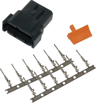 Namz Custom Cycle #MDR-12B - Deutsch Dtm 12-Pin Blk Recptcl W/12 Trmnls/Wdglk Hd74109-98bk