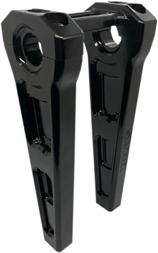 Slyfox #TM-SLY6 - Handlebar Riser Kit - Straight - 1" Clamping - 8" Rise - Black