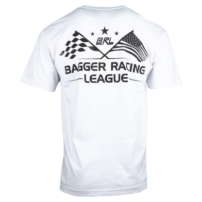 Bagger Racing League T-Shirt - White - Fast & Proud