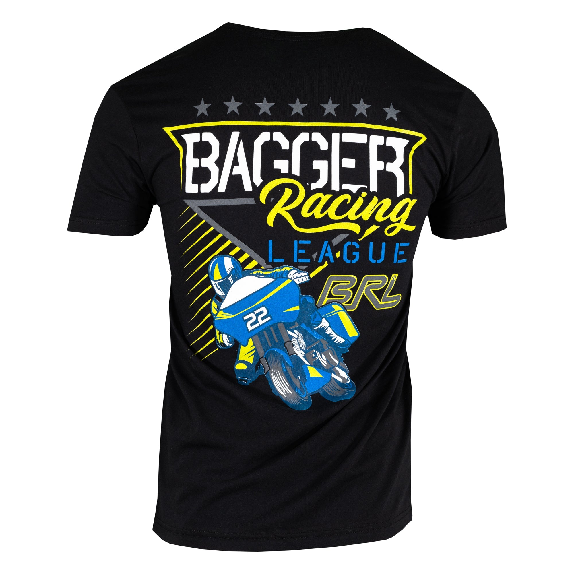 Bagger Racing League T-Shirt - Black - Neon Racer – BRL Speed Shop
