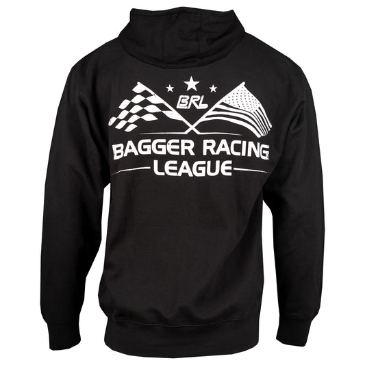 Bagger Racing League Hoodie - Black - Fast & Proud
