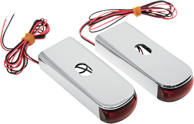 Alloy Art #DSL8-3 - LED Strut Light - Red/Red '06-'17 FXD