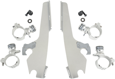 Memphis Shades #MEK1956  - Batwing Trigger Lock Mounting Kit - VT 750 Phantom - Polished