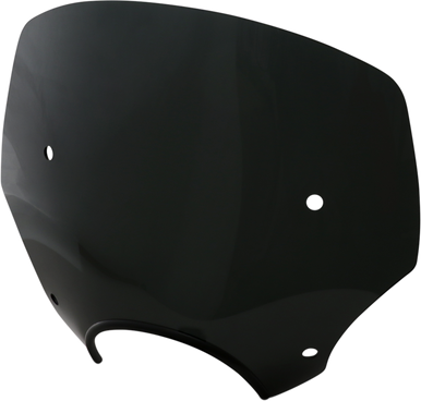 Memphis Shades #MEP5235  - El Paso Windshield - 13" - 7" Headlight Cutout - Dark Black Smoke