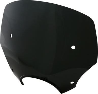 Memphis Shades #MEP5235  - El Paso Windshield - 13" - 7" Headlight Cutout - Dark Black Smoke
