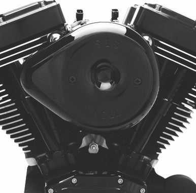 S&S Cycle 170-0527B S&S Cycle 2007+ XL Sportster Models w/ Stock EFI Stealth Air Cleaner Kit w/ Black Teardrop Cover
