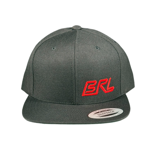 Bagger Racing League Snapback Hat - Flat Bill - Red