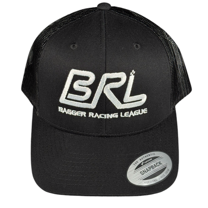 Bagger Racing League Trucker Hat - Curved Bill - White