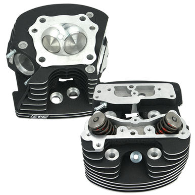 S&S Cycle 90-1371 S&S Cycle 84-99 BT Super Stock Cylinder Heads - Polished Aluminum Finish