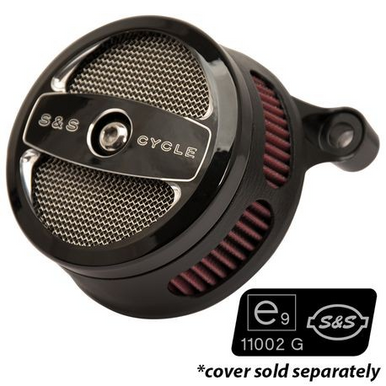 S&S Cycle #170-0331 - Air Cleaner, Kit, e9 11003G, EC Approved, Stealth, 60° Opening, Cable Throttle Body, 103", Dyna Softail Models