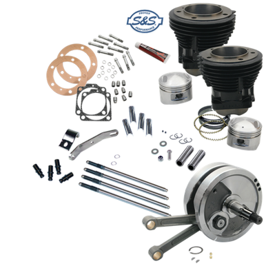 S&S Cycle 91-9126 S&S Cycle 70-84 BT 93in Sidewinder Big Bore Stroker Kit - Gloss Black
