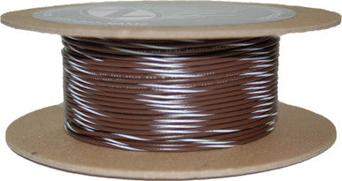 Namz Custom Cycle #NWR-19-100 - #18-Gauge Brown/White Stripe 100' Spool Of Primary Wire